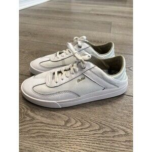 OluKai Women’s Size 7 EU 37 Kilea White Casual Fashion Lace up Sneakers Comfort